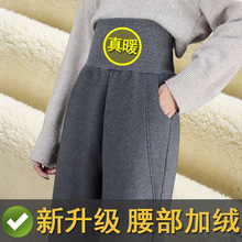 羊羔绒裤子女秋冬季加厚保暖外穿高腰棉裤加绒运动裤宽松休闲卫裤