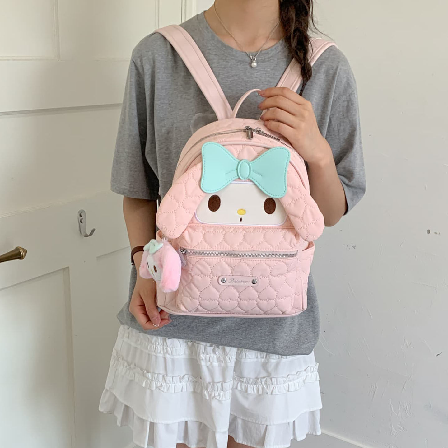 Verano dibujos animados nueva mochila diaria mochila de gran capacidad dulce 2026 arco adorable estudiante