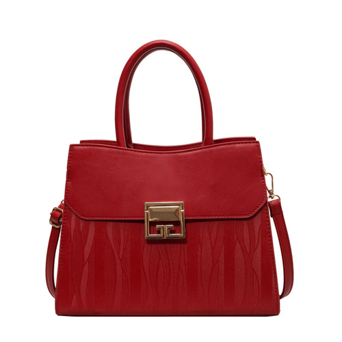 2024 New Women's Bag Fashion High-Quality Red Wedding Bag Versatile Shoulder Crossbody Bag Large Capacity Portable Tote Bag