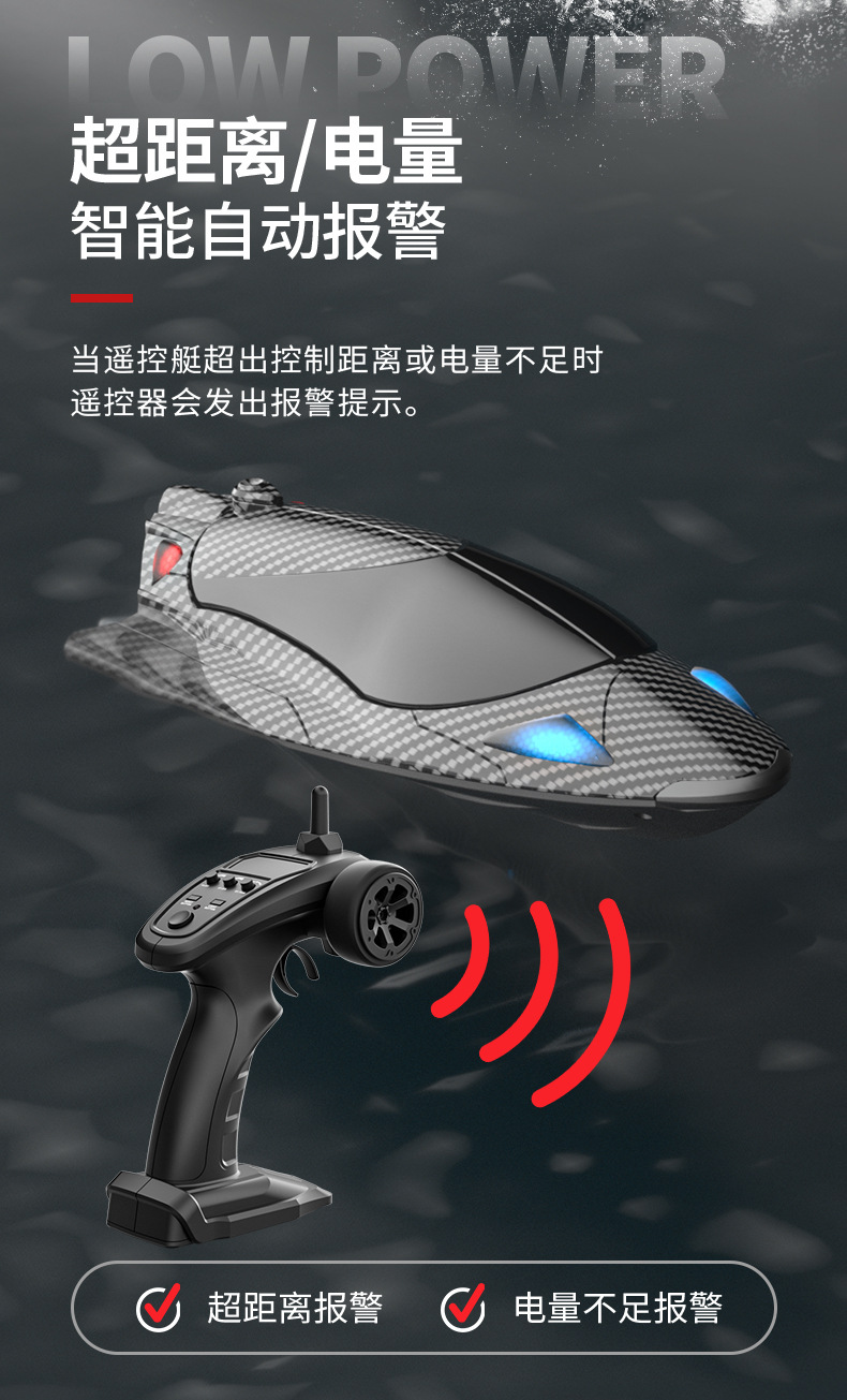 Title 13, Remote-control high-speed racing boat water toy...