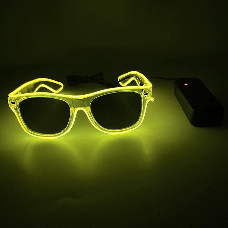 Светодиодные очки Amazon Personality Dance EL Flash Decoration Bar Jumping Gathering Gift Props Manufacturer