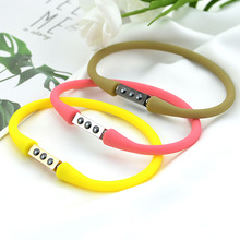 无线手环日韩热销负离子硅胶磁石篮球运动能量平衡腕带男女