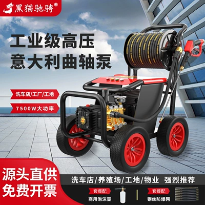 Black Cat 220V yüksək təzyiqli avtomobil yuma maşını, kommersiya tipli gücləndirici nasos.