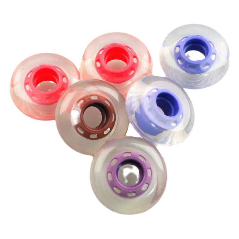 Оптовая Продажа с фабрики 2-дюймовое оборудование для фитнеса беззвучное Вспомогательное колесо офисное кресло высокого цвета Твердые кристаллы износостойкие ролики из полиуретана