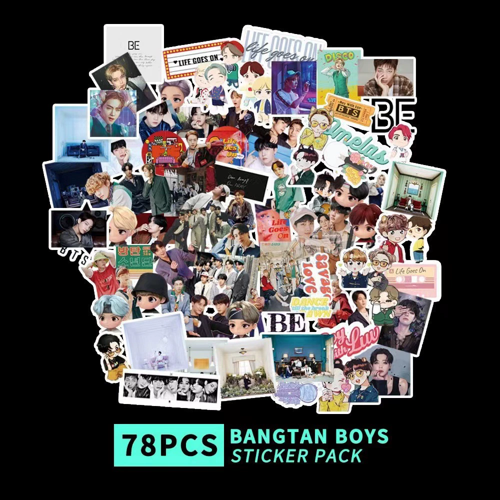 Sticker Pack (DECOKIT) K-pop‑inspired Sheet Set, Assorted Designs, 78–106 pcs