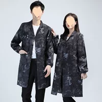 Пальто, рабочая одежда, мужская летняя одежда для охраны труда, синее пальто, дышащее пылезащитное пальто, халат, фартук, верхнее пальто с длинными и короткими рукавами, камуфляж