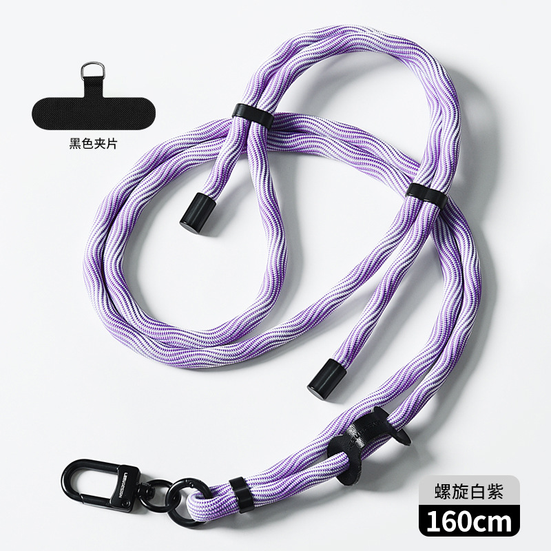 Cordón de teléfono móvil al por mayor crossbody ajustable avanzado Halter muñeca tejida Sling back clip caja del teléfono móvil correa de cordón