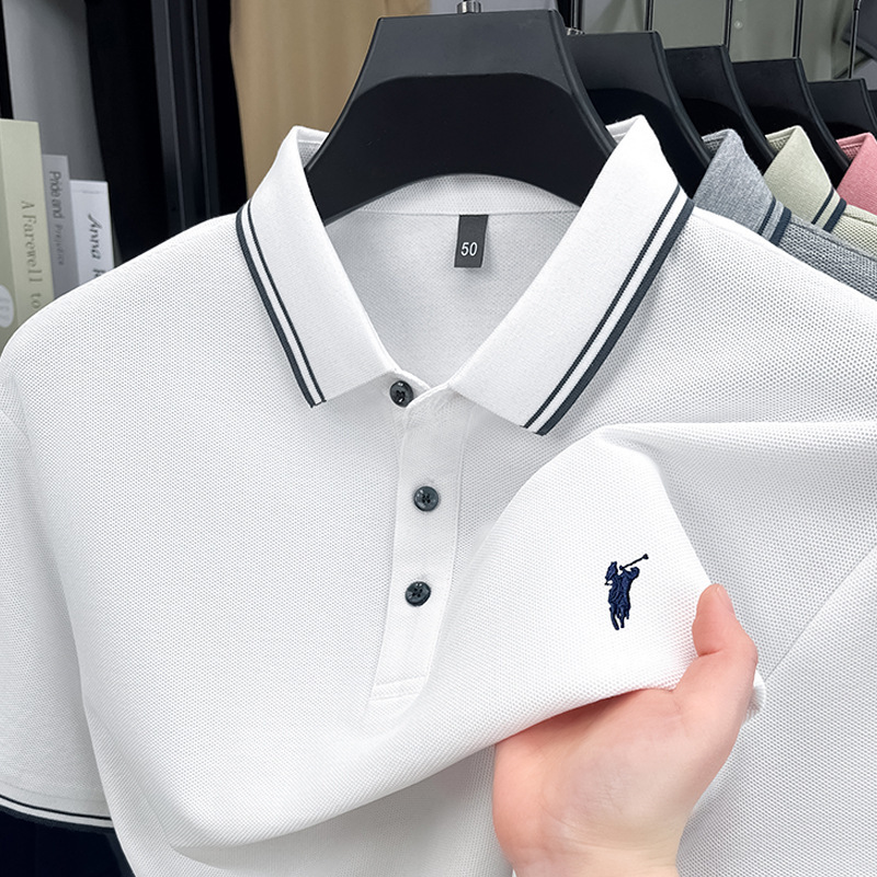 夏季官方正品保罗POLO衫男士短袖T恤珠地网眼美式小马标半袖|undefined