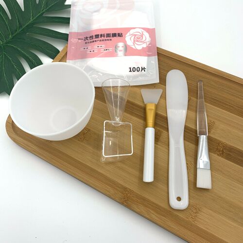 Silicone mask bowl set, mask bowl, spa six-piece set, beauty tools, large beauty salon daily mud brush