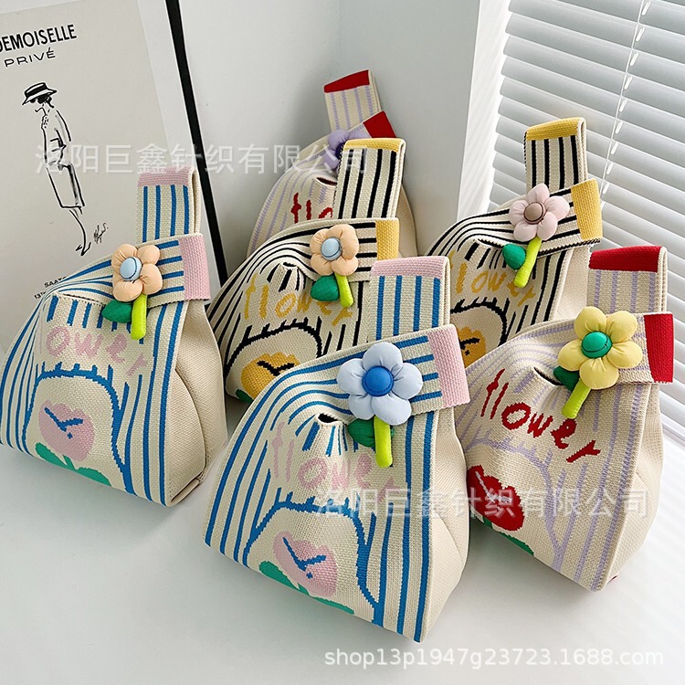 Spring and Summer Souvenir Knitted Bags, Korean Style Handbags, Souvenir Gift Bags, Handbags, Trendy Tote Bags