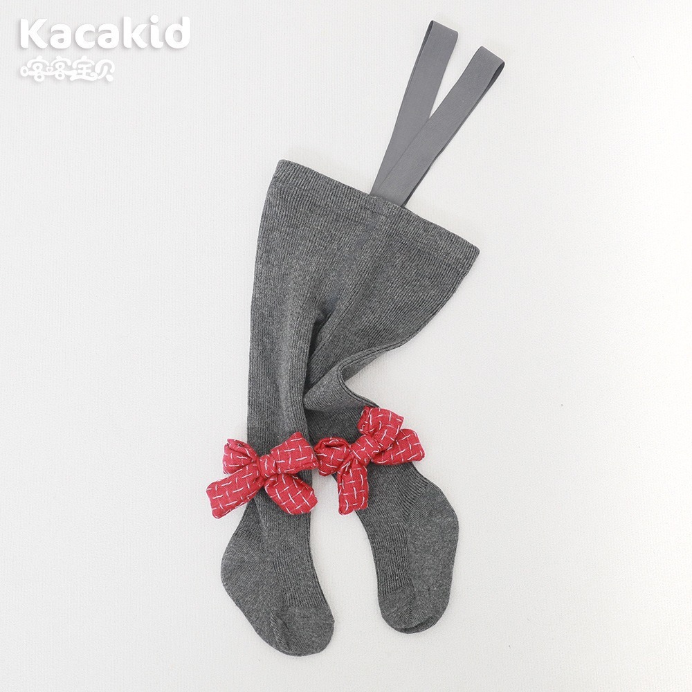 Pantimedias de correa para bebé de primavera y otoño cuidadosamente seleccionadas, pantimedias de protección del vientre de cintura alta, leggings de color sólido para bebés y niños pequeños