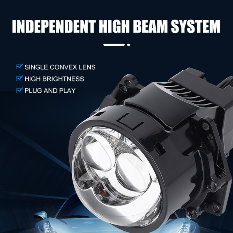 Lente láser JG2 doble recta del faro del automóvil LED lente de doble luz H7H4 no destructiva
