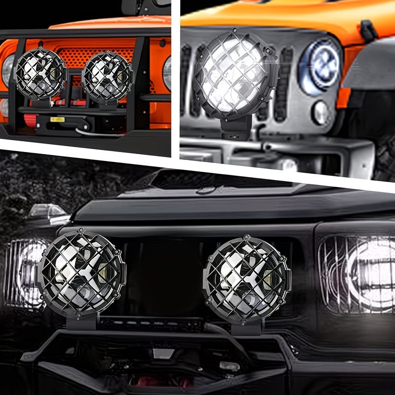 Electric Motorcycle Light Modification with External Super Bright Led Headlights for Cross-Border Three-Wheeled Electric Vehicles, Yellow and White Spotlights