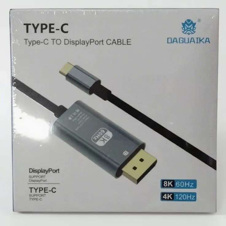 Кросс-граница Type-C к DP адаптер кабель 8K/4K длиной 2 метра кабель для передачи видео высокого разрешения для компьютера и мобильных телефонов
