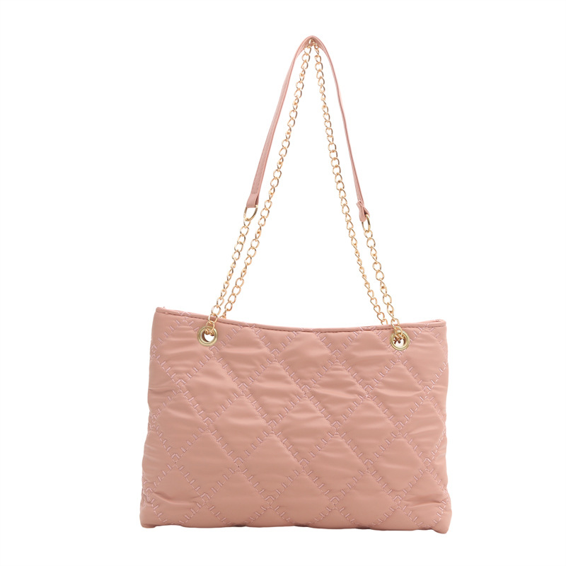 Bolso de gran capacidad de diamante para mujeres 2024 nueva moda de moda de cadena de moda bolso de hombro bolso de mano bolso de compras