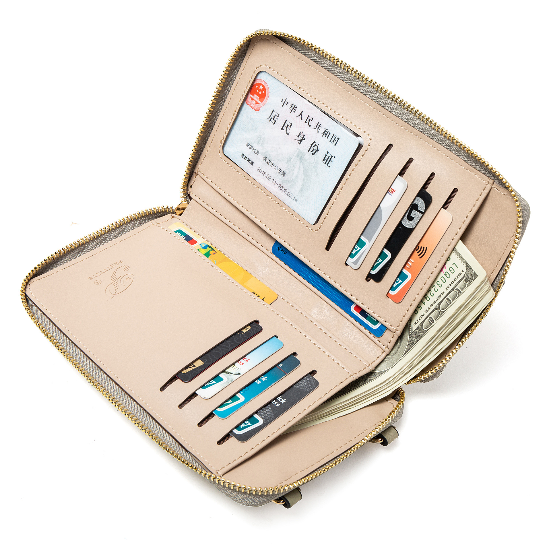 Priti nuevo bolso del teléfono móvil coreano pu impresión vertical cremallera hebilla simple bolso de hombro mini bolso de hombro del estudiante