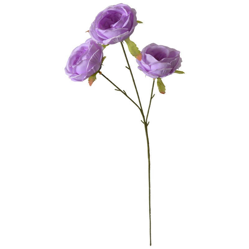 Simulación de la rosa Simulación de la rosa de Austin Decoración del auditorio de bodas Decoración del hotel Red de Internet Fotografía de choca Flor falsa