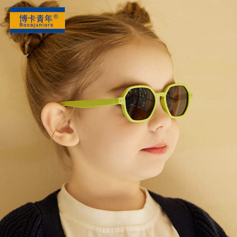 新しい赤ちゃんのファッションサングラス0-3歳の子供のシリコン眼鏡ファッション日焼け止め子供の日よけ眼鏡8401|undefined