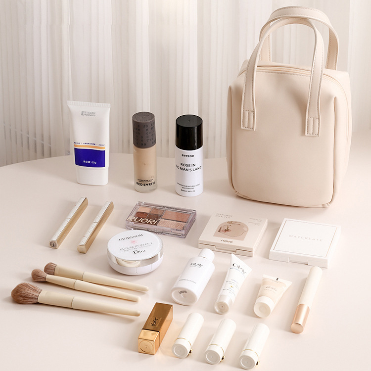 Bolsa de maquillaje para mujeres 2023 nueva bolsa portátil de gran capacidad para productos de cuidado de la piel bolsa de maquillaje cepillo de viaje bolsa de lavado portátil