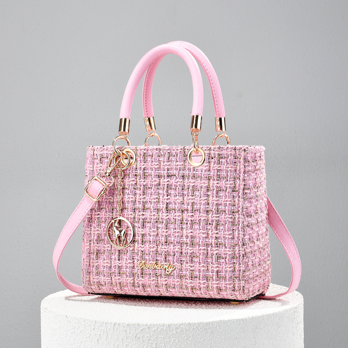 2026 nueva tendencia de moda pequeña fragancia bolso de mano Lady Gaga feminino ligero textura lujosa versátil bolso de hombro