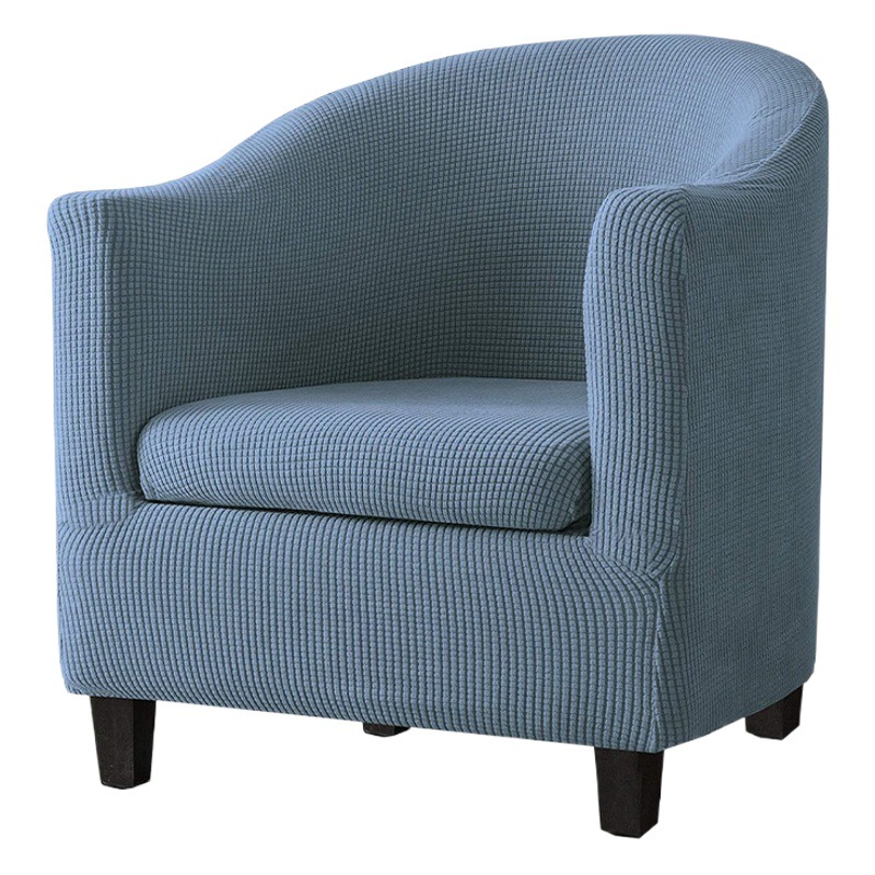 Funda de sofá elástica de una sola pieza con diseño de grano de maíz para cibercafés, hoteles y cafeterías, ajuste elástico para una persona.