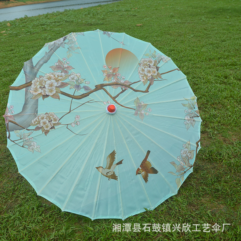 Paraguas de papel engrasado impermeable paraguas artesanal para niños paraguas decorativo antiguo accesorios de fotografía al aire libre impresión paraguas de baile al por mayor