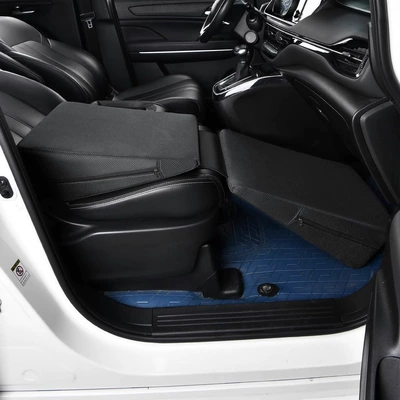 Foldable Flat Sleeping Mat for Car Travel, Self-Driving Lunch Break, and Front and Rear Passenger Seat Sleeping Aid (Other Automotive Interior Supplies) - breathable-mesh-does-not-sweat-classic-black