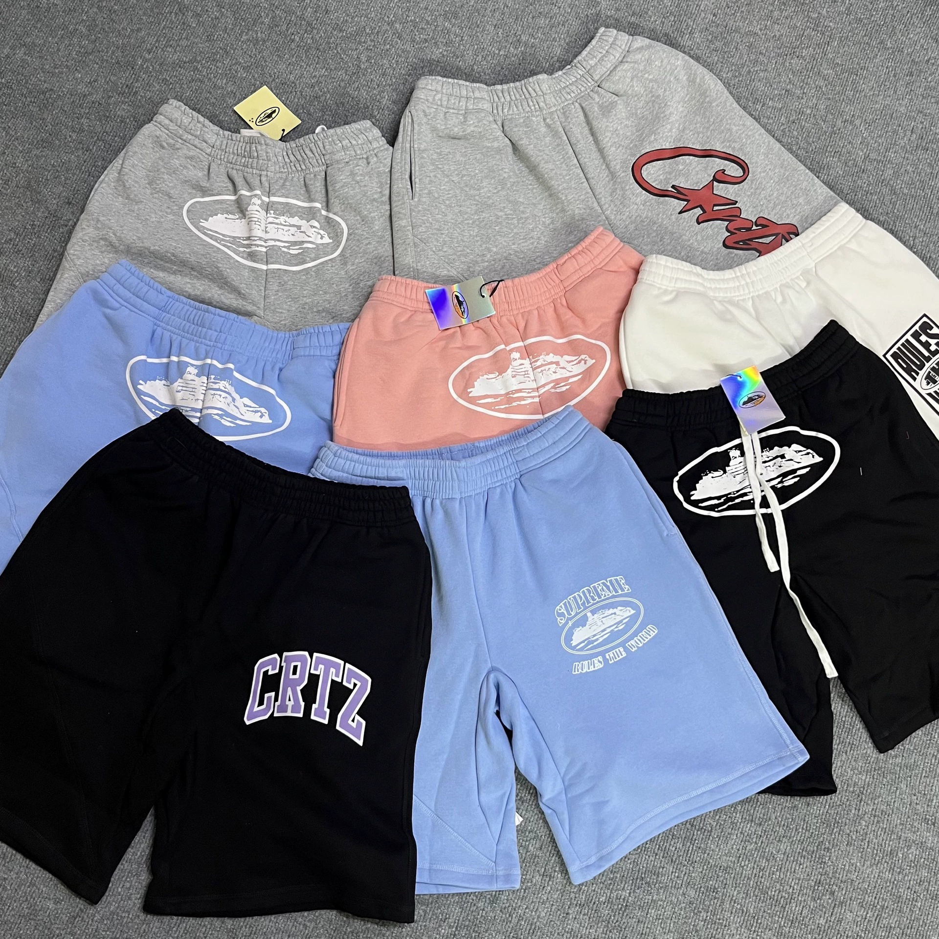 Cort классический Алькатрас принт летом новый уличный свободный повседневный прилив хип-хоп пять шорт мужчины