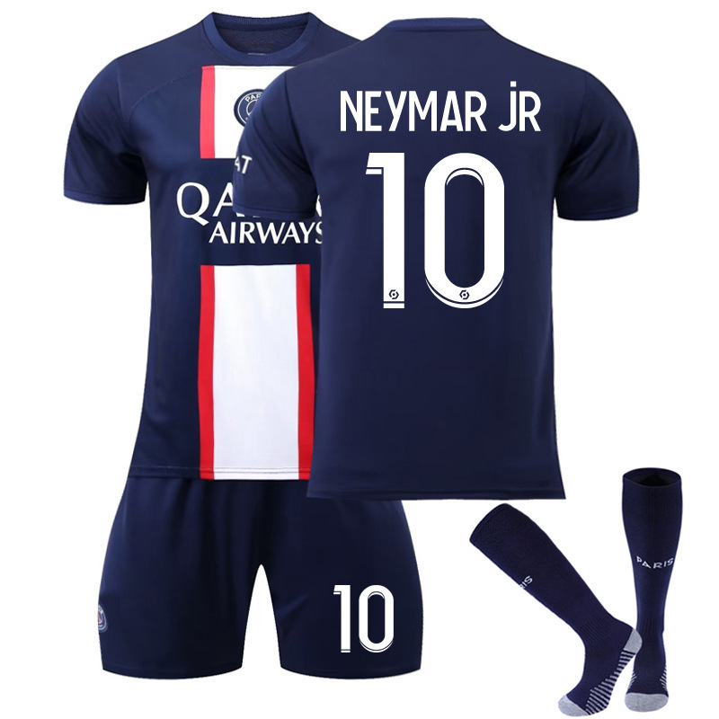 Venta al por mayor 2223 París casa Corte N ° 30 Jersey N ° 7 mbapei N ° 10 Neymar fútbol uniforme traje masculino fabricante