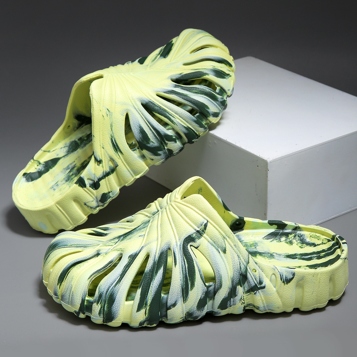 위장 노란색 녹색