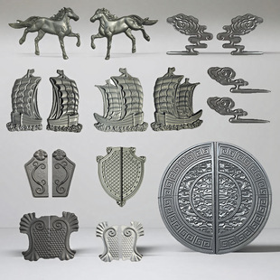 Iron Stamping Door Accessories, Imitation Aluminum Iron Flower Pattern Flower Pieces, Jade Iron Flower Pieces, Welded Door Decoration Accessories