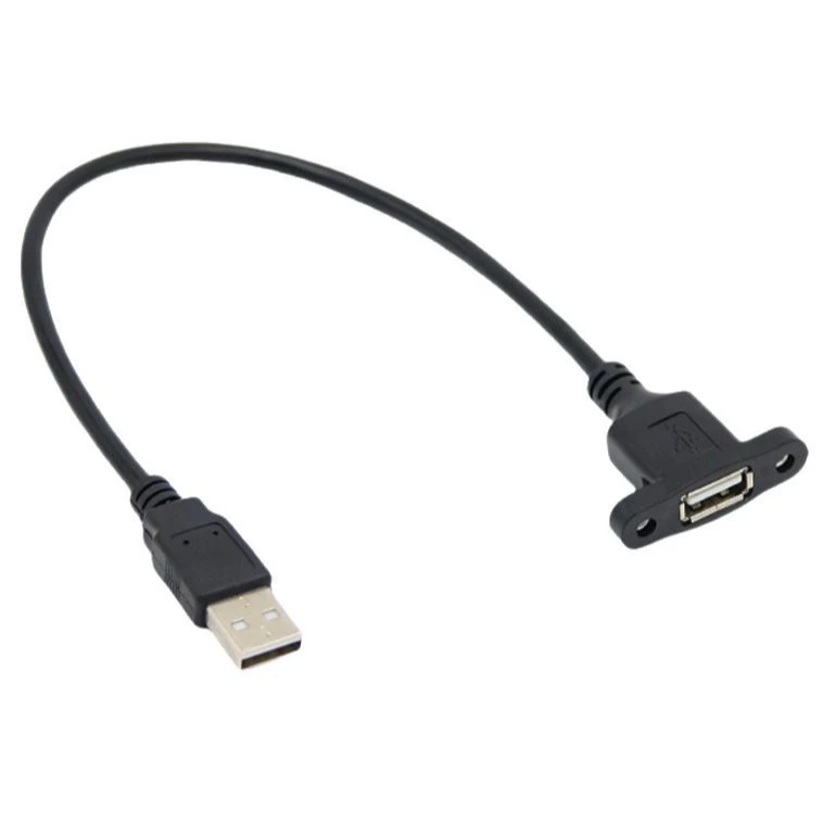 USB2.0 удлинительный кабель с ушками винтовые отверстия корпус пылезащита и ржавчина USB3.0 male to female кабель панели
