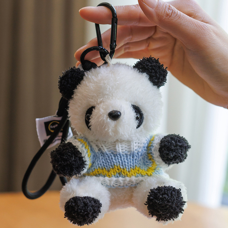 かわいい成都ジャイアントパンダペンダントセーターパンダペンダントクマバッグキーホルダーぬいぐるみ人形女の子