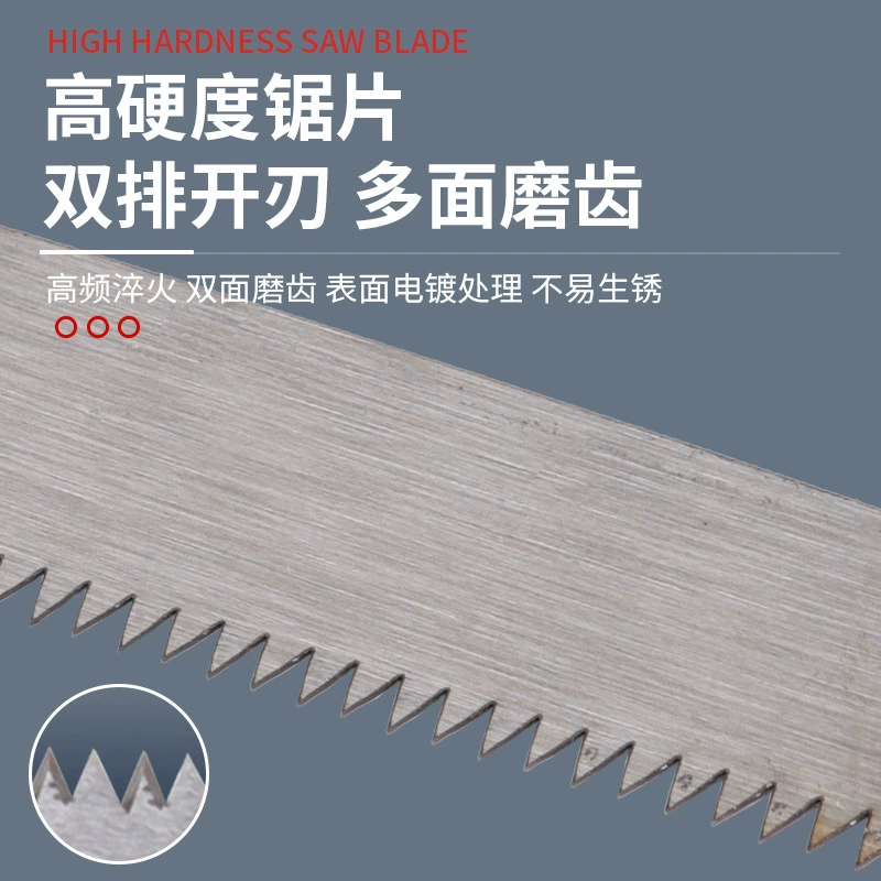 Manufacturer Wholesale Fruit Tree Pruning Saw Household Woodworking Saw Outdoor Portable Garden Trunk Saw 65 Manganese Steel Waist Saw Hand Saw