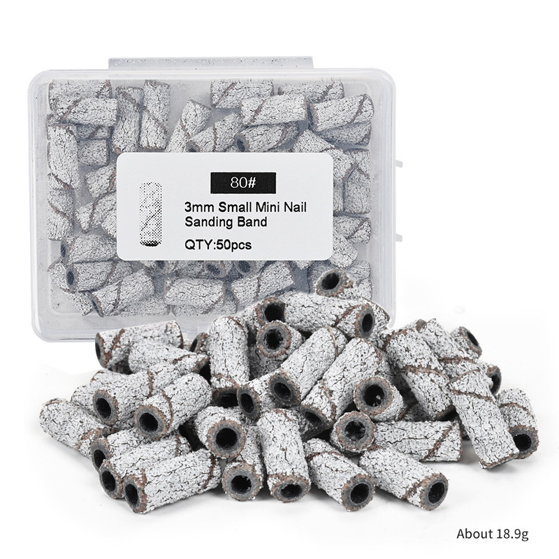 50pcs white small sand circle box 80#(without bearings)