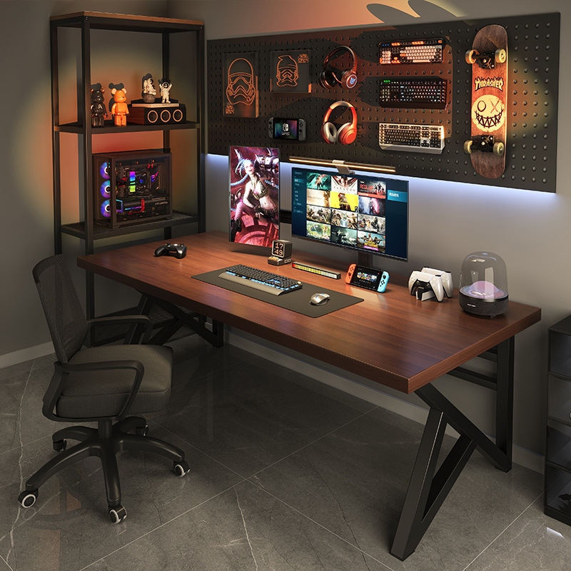 Mesa de computadora de escritorio mesa de deporte doméstica de fibra de carbono dormitorio mesa rectangular mesa de trabajo simple mesa de oficina