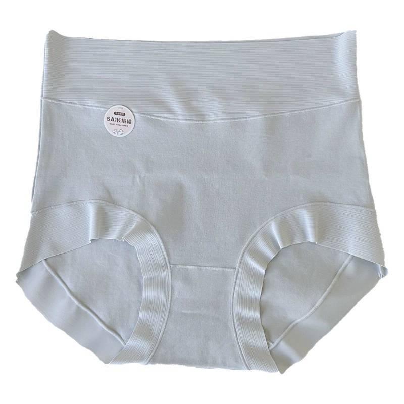 8285 плюс размер 200 кг носимое 5A антибактериальное простое с высокой талией длинное штапельное хлопковое женское нижнее белье живот удобное впитывание влаги