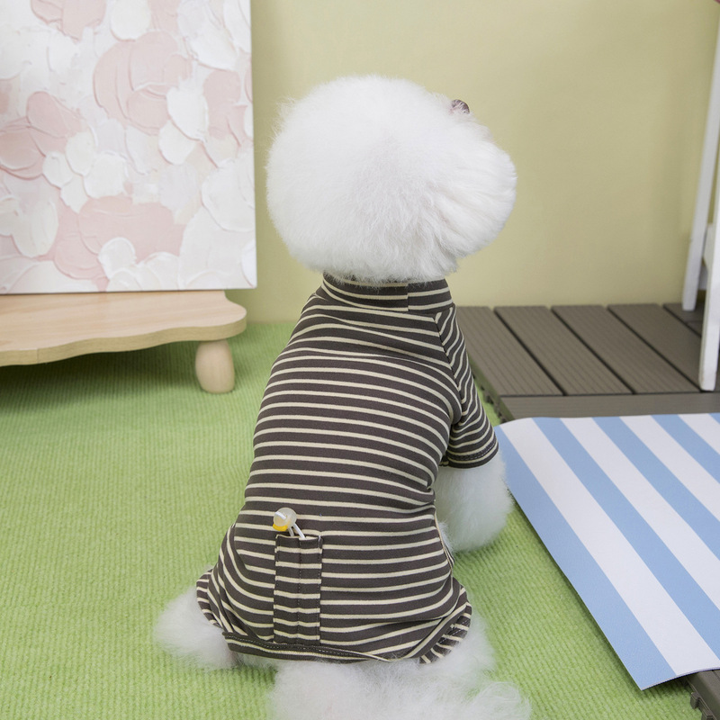狗狗衣服宠物服装小型犬猫咪秋冬保暖舒适25德绒抽绳四腿家居服|undefined