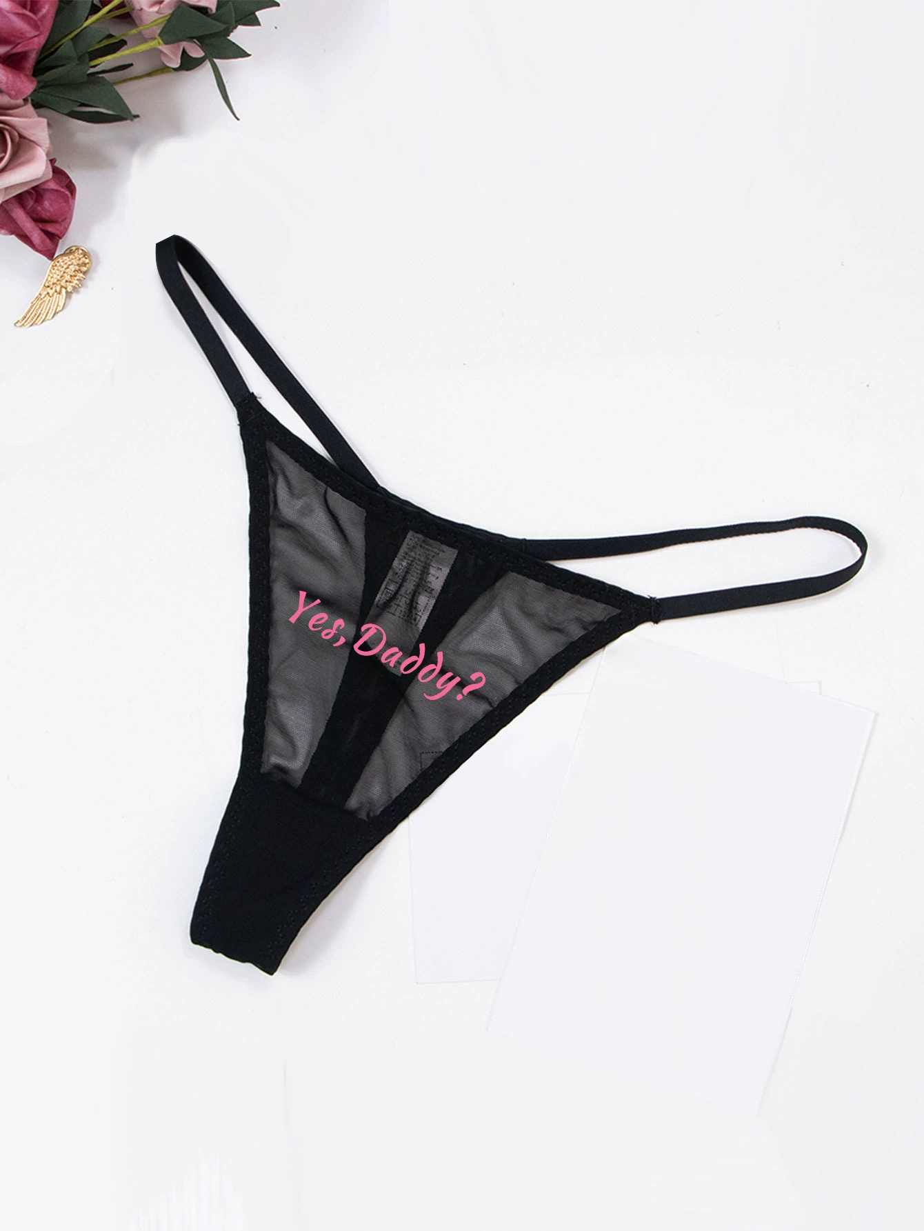 Полупрозрачные сетчатые стринги (VARSBABY) N112XD, ультратонкая низкая талия T-string, нескольких цветов, S–XXL