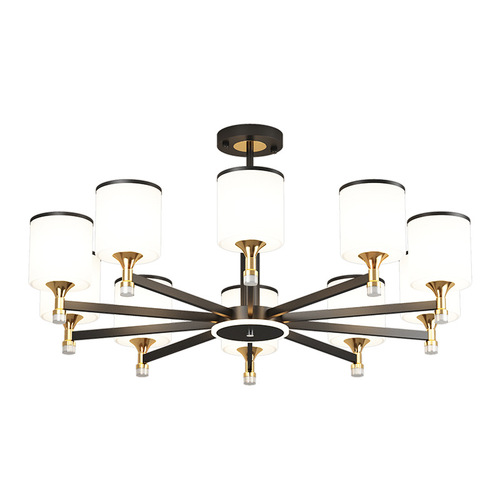 Living room lamp simple modern atmosphere lighting whole house package combination  new Nordic restaurant crystal chandelier