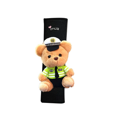 Seat belt shoulder pad – cute cute pet traffic police
