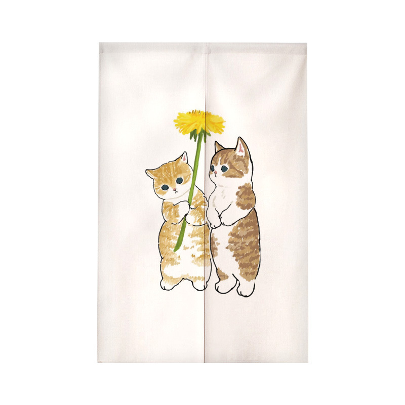 Cartoon Door Curtain Partition Curtain Kitchen Blocking Entrance Toilet Bedroom Nordic Style Curtain Decoration Home Fabric Curtain