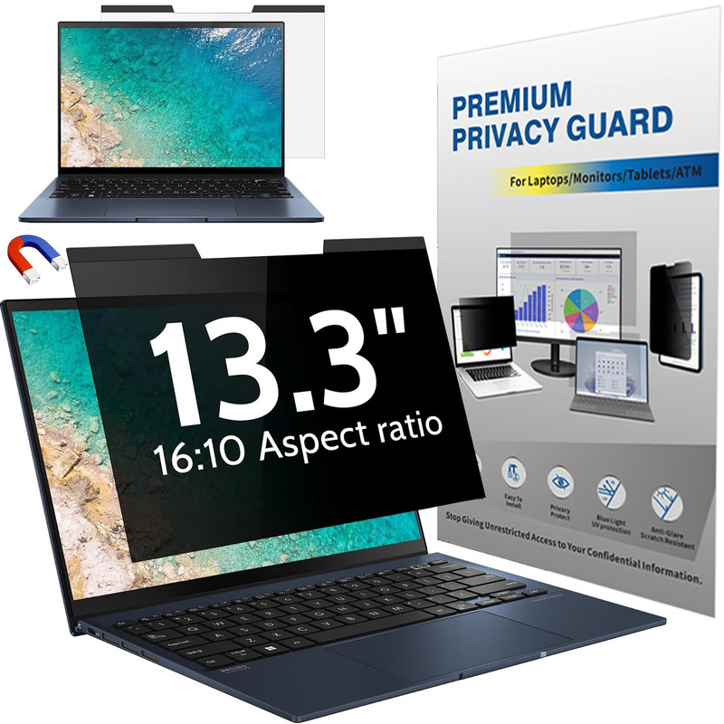 Cross-Border 13.3inch Magnetic Privacy Protection Film 15.6inch Anti-Glare 16:9 Magnetic Detachable Privacy Protection Film