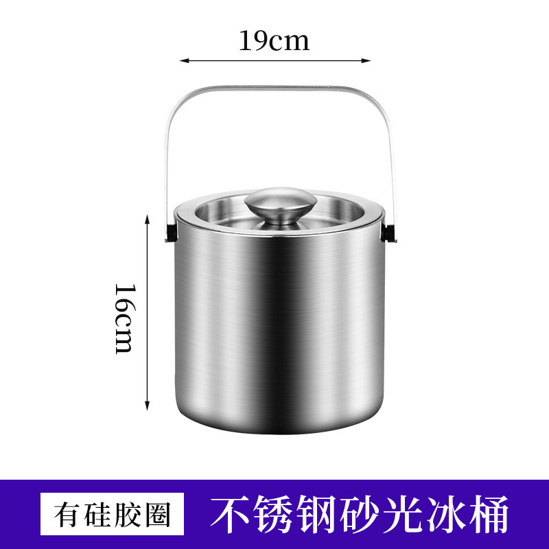 304 acero inoxidable de doble capa barril de hielo portátil al aire libre barril de música barril de cerveza fría barril de champán vino tinto