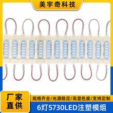 6灯5730LED车用注塑模组 2W防水广告灯注塑模组现货批发