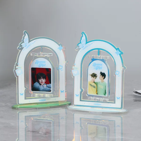Special-shaped acrylic standing Brand double-sided color printing gift desktop decoration creative rotating photo standing brand peripheral wholesale