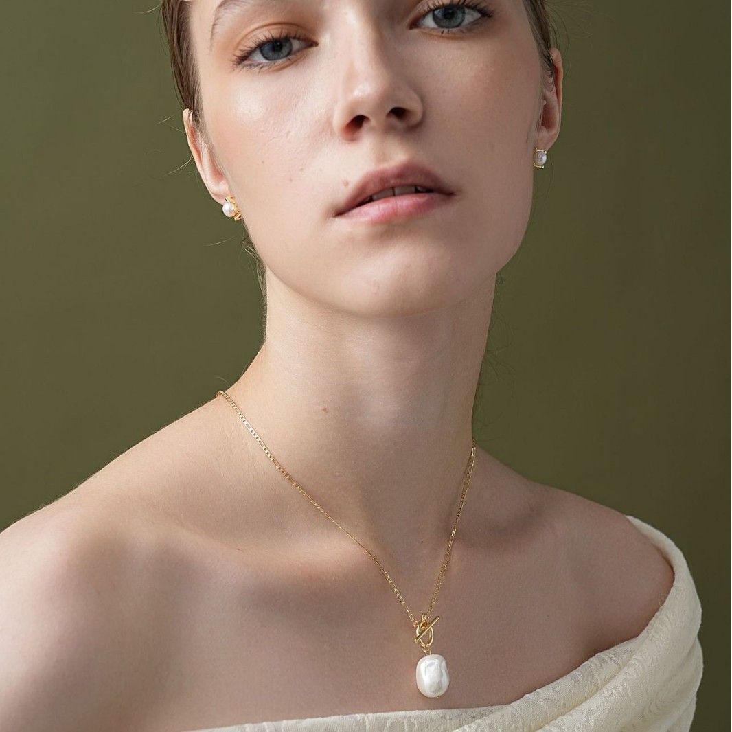Collar De Perlas Nk De Acero Inoxidable Para Mujer Estilo Niche_voghion.com