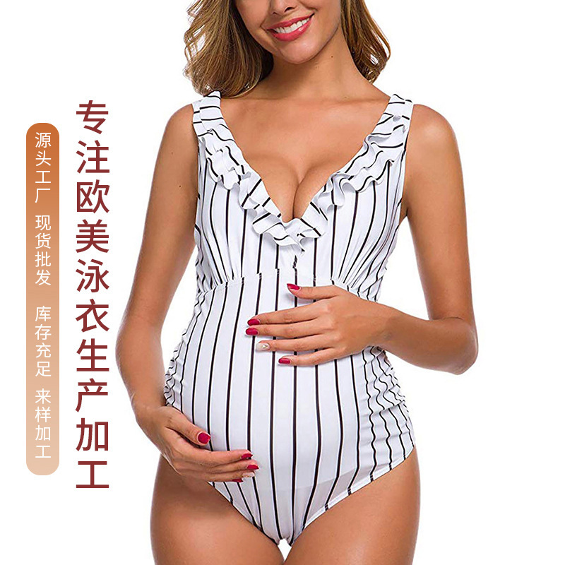 Swimsuit for Women Amazon Maternity Swimwear Sexy High-Waisted One-Piece Bikini 2026 New Style Bikini European and American Swimwear