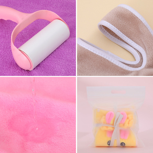 Children's strap bath robe can be worn or wrapped, water-absorbent quick-drying, non-falling hair, women's bath towel for home use, soft parent-child bath robe