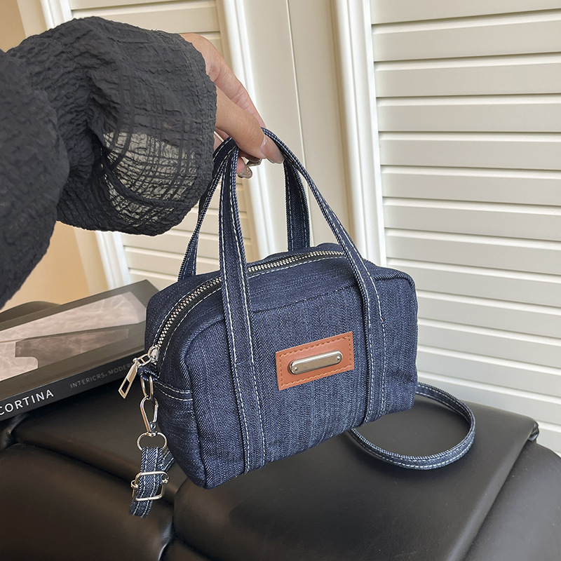 Retro Denim Handbag Handbag Denim 2025 Small Bag Women's Style New Pillow Fashion Crossbody Bag